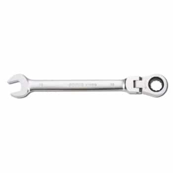 Hinge-ratchet ring spanner 12-side 8mm