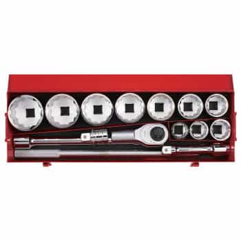 Socket set 1 ", 12-side 15-pcs.