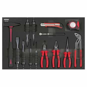 Sonic Hammer, Pliers & Chisel Set (4 German) 14 Piece