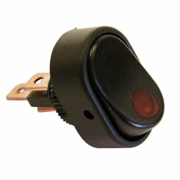 Switch with red LED 12V / 30Amp