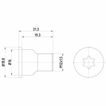 Bolt, brake disc