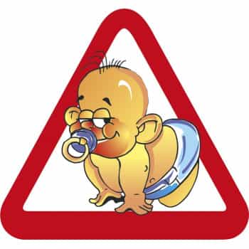 Sticker Baby On Board - 12,5x11,9cm