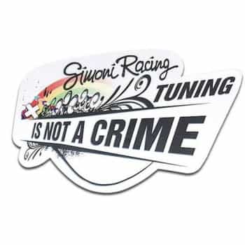 Simoni Racing Sticker 'Tuning is not a crime' - 150x100mm