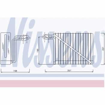 Evaporator, air conditioning
