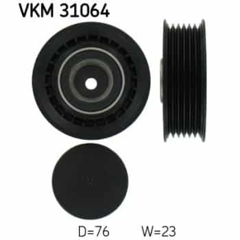 Tensioner Pulley, v-ribbed belt VKM 31064 SKF