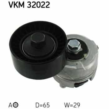Tensioner Pulley, v-ribbed belt VKM 32022 SKF