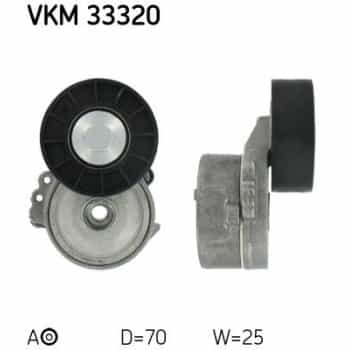 Tensioner Pulley, v-ribbed belt VKM 33320 SKF