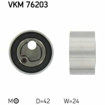 Tensioner Pulley, timing belt VKM 76203 SKF