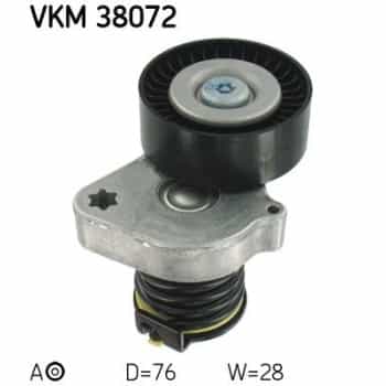 Tensioner Pulley, v-ribbed belt VKM 38072 SKF