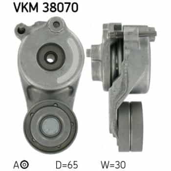 Tensioner Pulley, v-ribbed belt VKM 38070 SKF