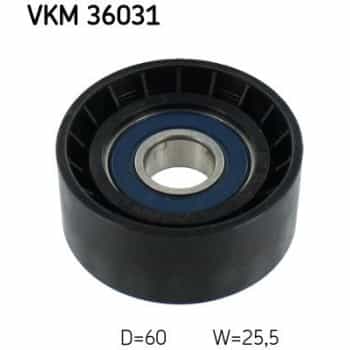 Deflection/Guide Pulley, v-ribbed belt VKM 36031 SKF