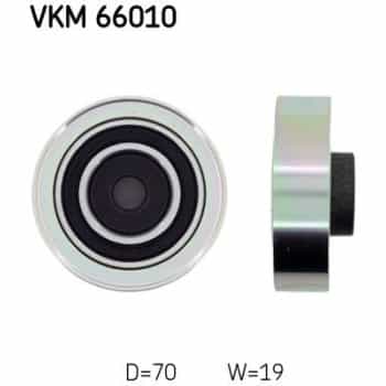 Deflection/Guide Pulley, v-ribbed belt VKM 66010 SKF