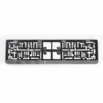 Plastic Number plate holder 'Click' 52x11cm Chrome