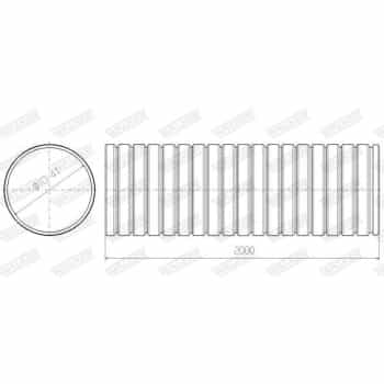Corrugated Pipe, exhaust system