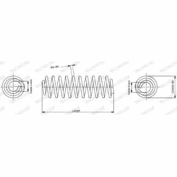 Coil Spring MONROE OESpectrum SPRINGS SP3568