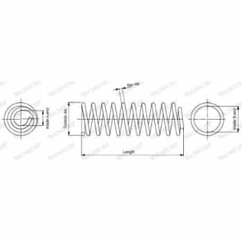 Coil Spring MONROE OESpectrum SPRINGS SP3553