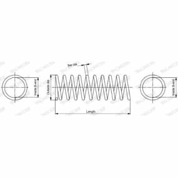 Coil Spring MONROE SPRINGS SE3319