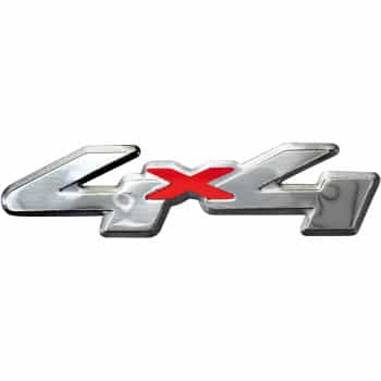 Aluminum Emblem/Logo - 4x4 - 12x3cm