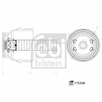 Cap, oil filter housing febi Plus