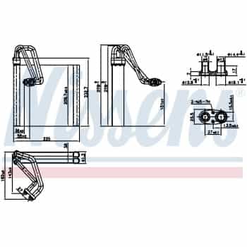 Evaporator, air conditioning