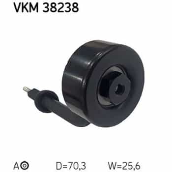 Tensioner Pulley, v-ribbed belt VKM 38238 SKF