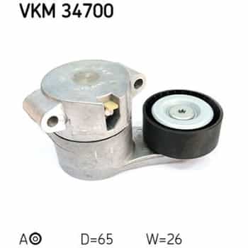 Tensioner Pulley, v-ribbed belt VKM 34700 SKF