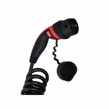 Charging cable Type2 32A 1ph 6 meters - Spiral