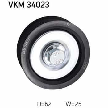 Deflection/Guide Pulley, v-ribbed belt VKM 34023 SKF