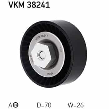 Tensioner Pulley, v-ribbed belt VKM 38241 SKF