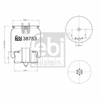 Spring bellows, air suspension