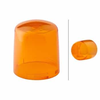 Lens, rotating beacon