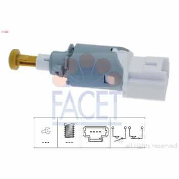 Brake Light Switch Made in Italy - OE Equivalent 7.1225 Facet