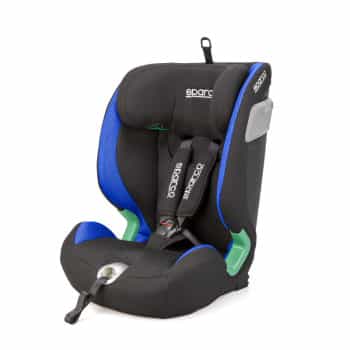 Sparco high chair SK5000I (Isofix) Black/Blue i-Size 76-150cm (ECE-R129/03)