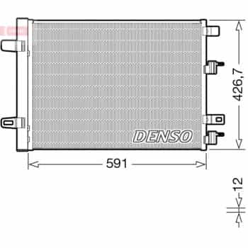 Condenser, air conditioner DCN17063 Denso