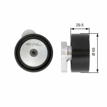Tensioner pulley, Poly V-belt T39061 Gates