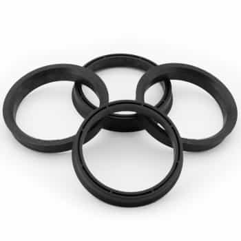 TPI Centering Rings 66.5->57.1mm Black 4 pcs