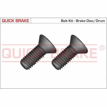 Screw set, brake disc