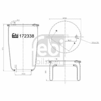 Spring bellows, air suspension