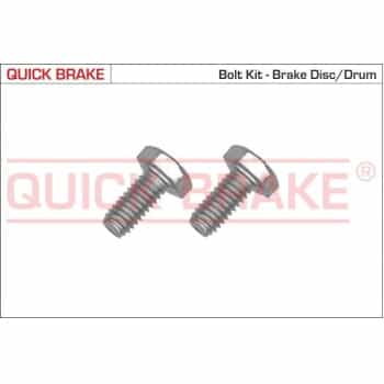 Screw set, brake disc