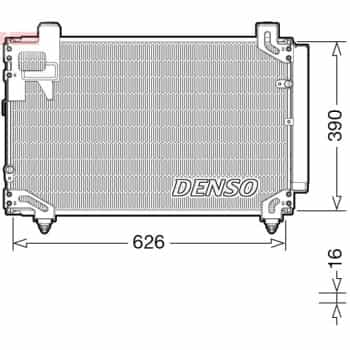 Condenser, air conditioning DCN50044 Denso