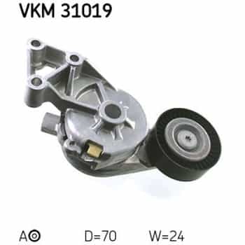 Tensioner Pulley, v-ribbed belt VKM 31019 SKF