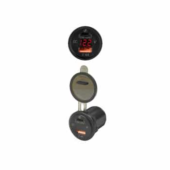 Dual USB car charger 12V/24V USB-A / USB-C 5V 3.1A fast charger