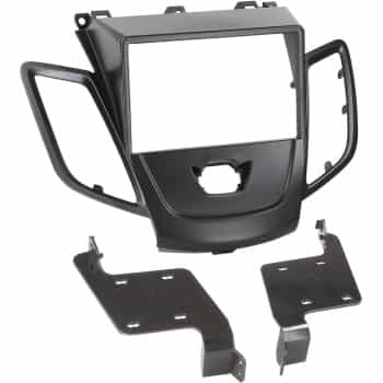 2-DIN Panel Ford Fiesta without Multifunctional display 2008-2017 - Color: Black (see description)