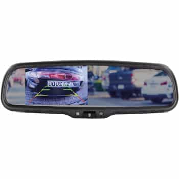 4.3 inch self-dimming mirror monitor 2 video inputs