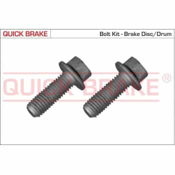 Screw set, brake disc