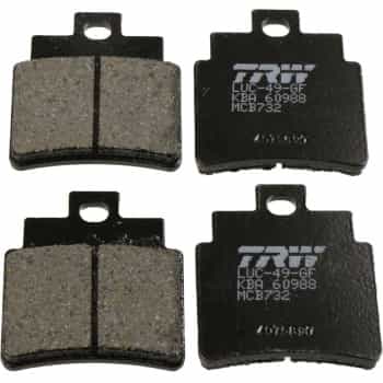 Brake pad set, disc brake