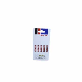Rooks Jigsaw Blade Bi-metal, Type T, Wood and composite, 6 Tpi X 100 Mm, Kpl 5 pieces