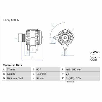 Alternator 0.986.082.200 Bosch