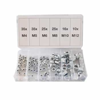 Assortment Lock Nuts 146 pcs
