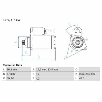 Starter 0 986 020 320 Bosch